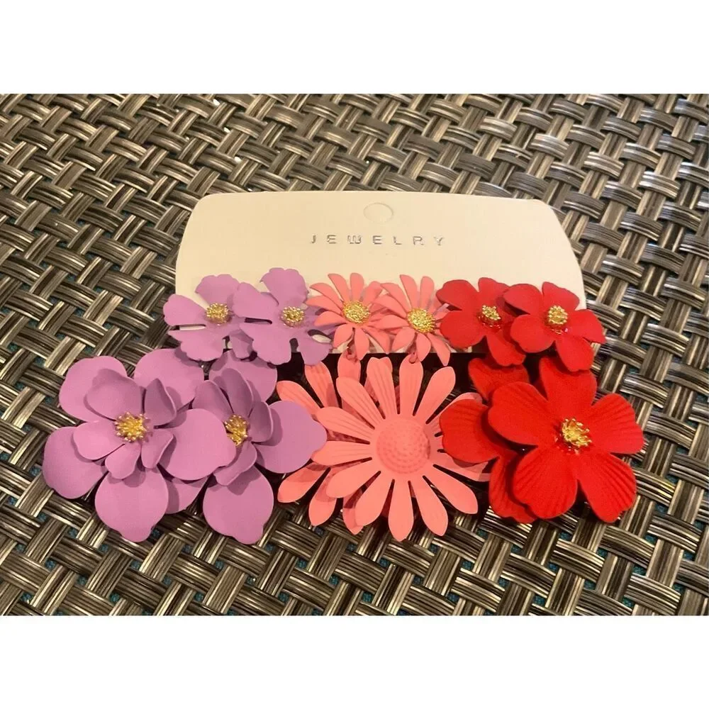 Variety of Flower Earrings